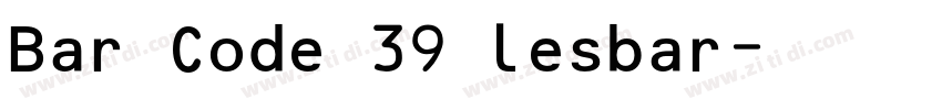Bar Code 39 lesbar字体转换